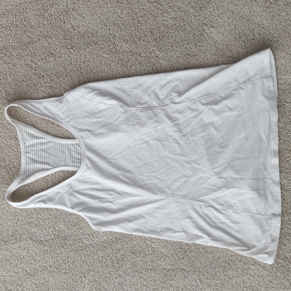 Lululemon Tank Top Size 4 Racerback White Fitness